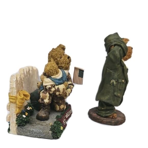 Boyds Bears & Friends The Bearstone Collection A Hero's Welcome Billy Bearyproud - Picture 4 of 13